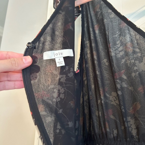 Joie Huntlie Floral Silk Midi Dress - Picture 6 of 8